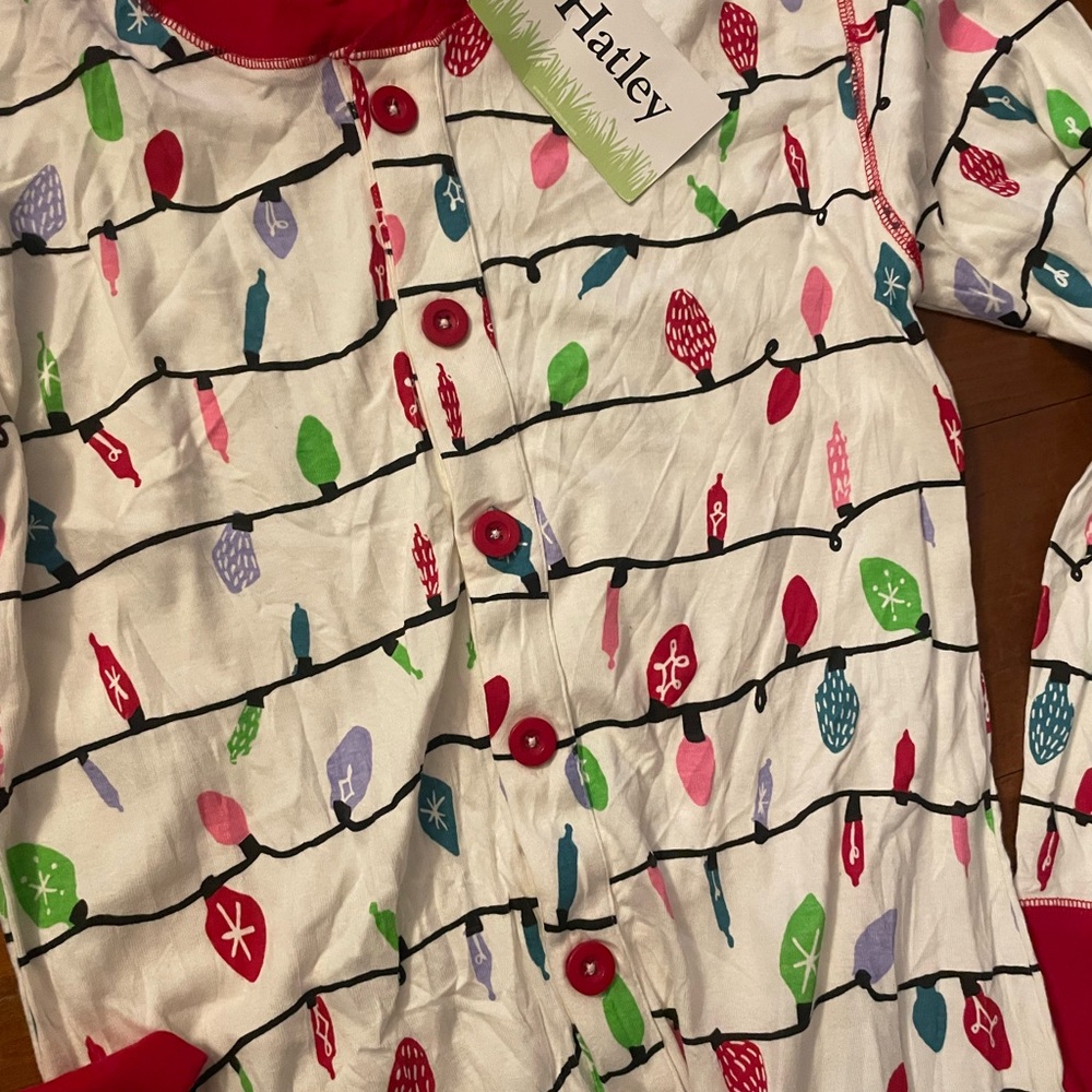 New Adult Holiday Lights Christmas Onesie Union Suit by Hatley - Picture 4 of 9